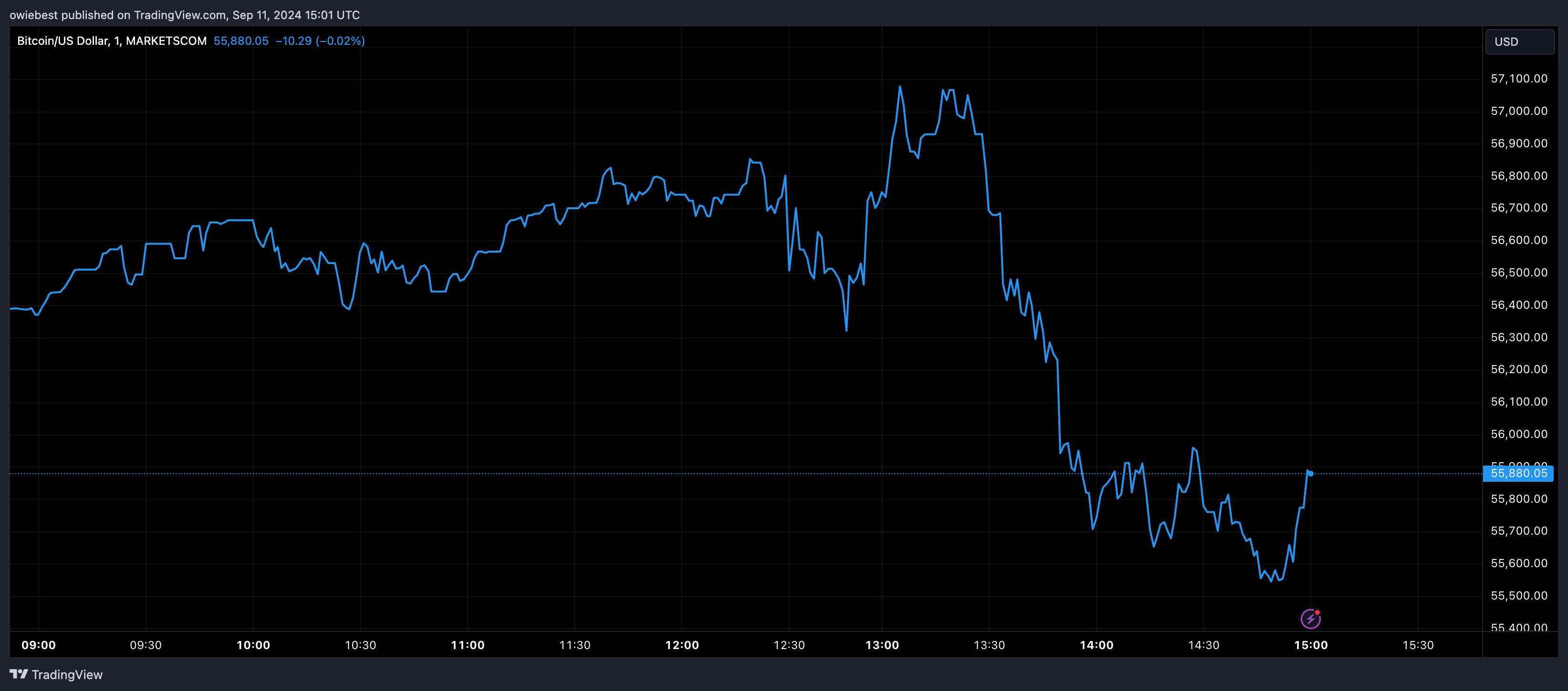 MARKETSCOM:BITCOIN chart image from owiebest