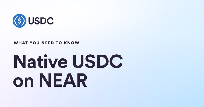 Circle(USDC) Circle is preparing to launch a native USDC on the NEAR blockchain