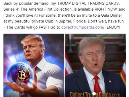 Donald Trump Launches Fourth NFT Collection Holding Bitcoin, Says ‘They Call Me the Crypto President’