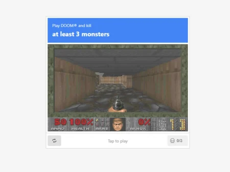 “Doom” Captcha turns online safety into a Demons Nightmare Challenge